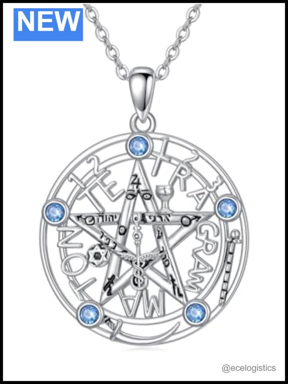 925 Sterling Silver Spiritual Protection Pendant Necklace